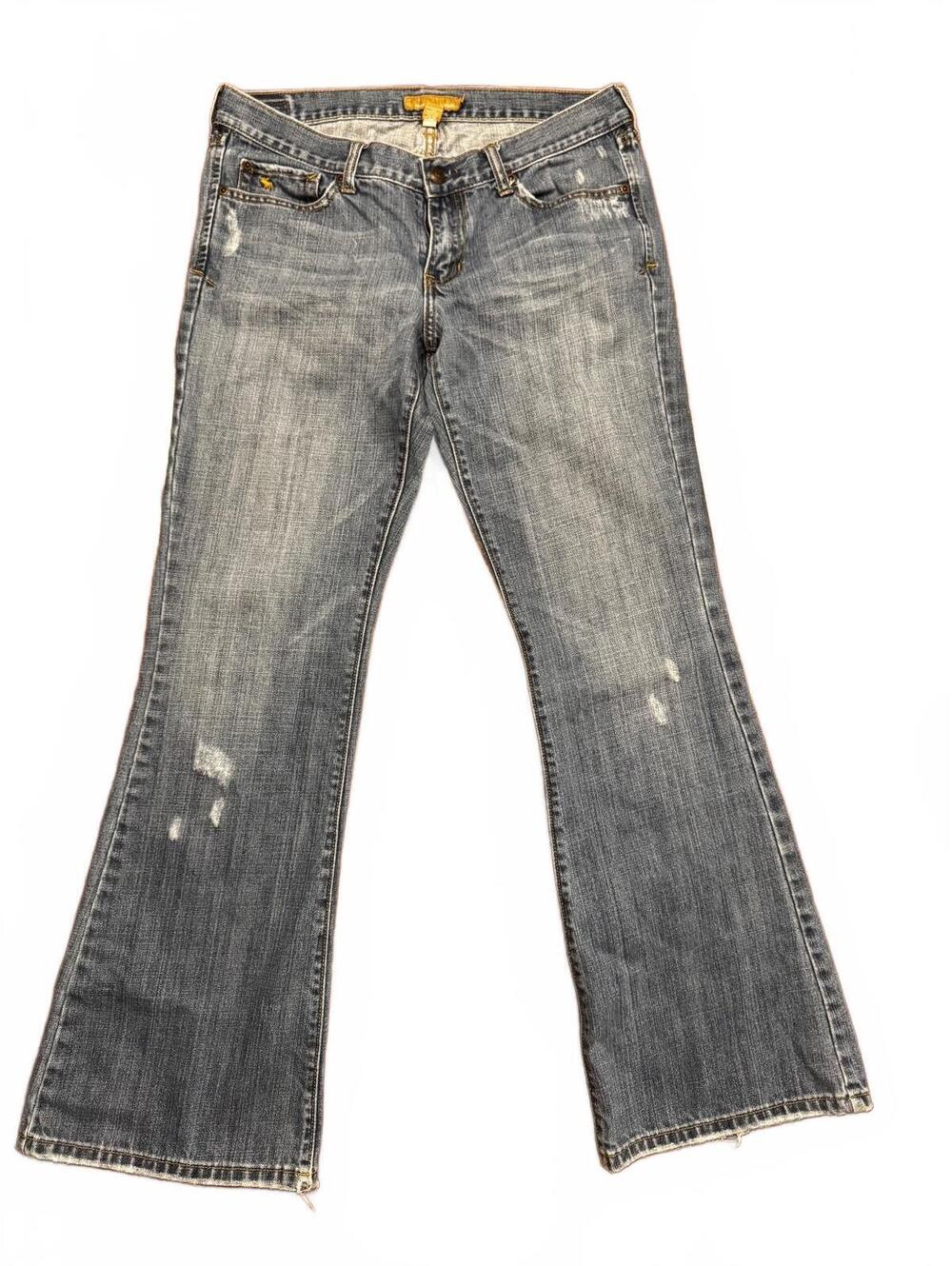 Vintage Y2K Abercrombie & Fitch Jeans Women’s 8 Low Rise Flare Distressed A&F